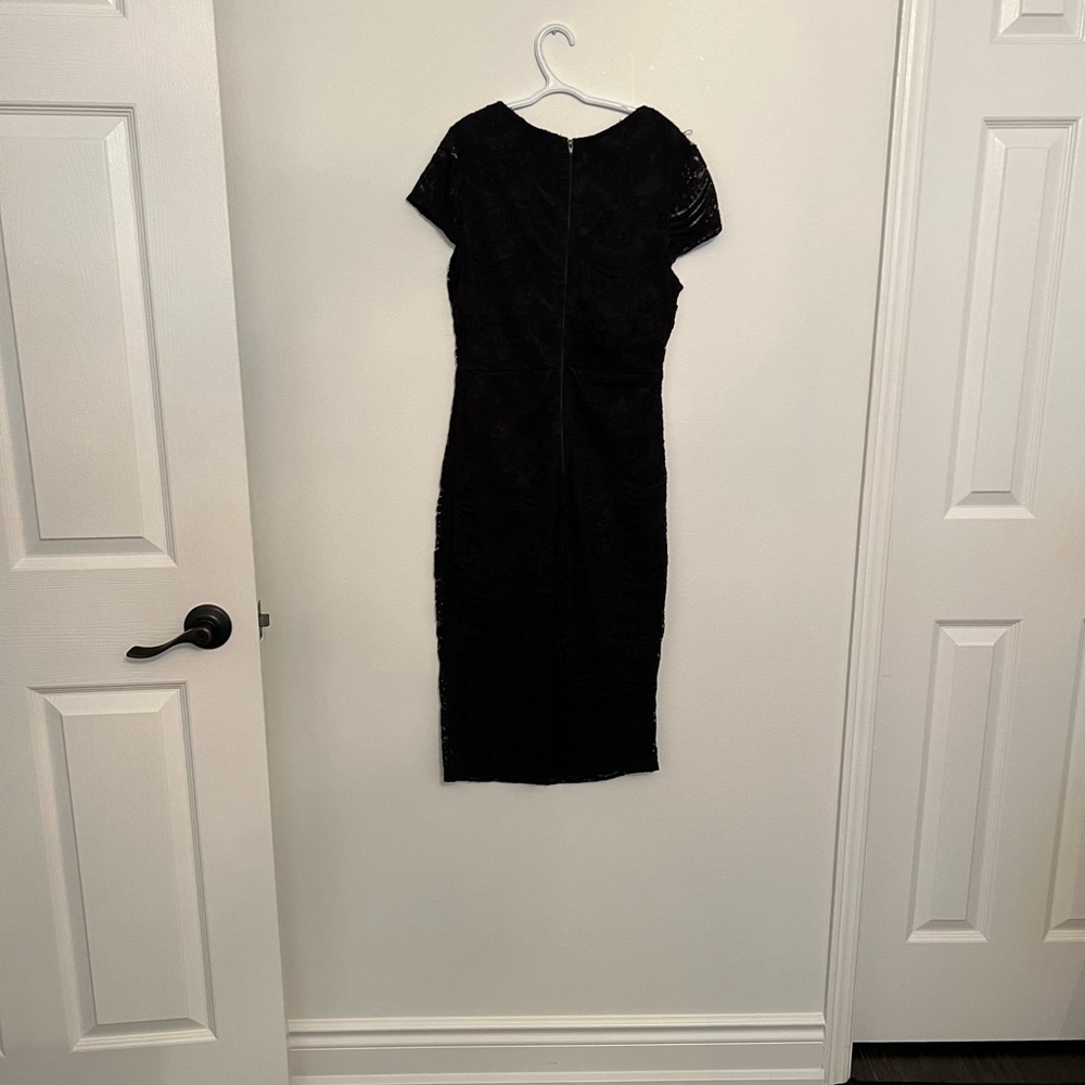 Suzy Shier Black Midi Dress